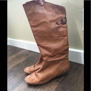 Steve Madden brown leather boots